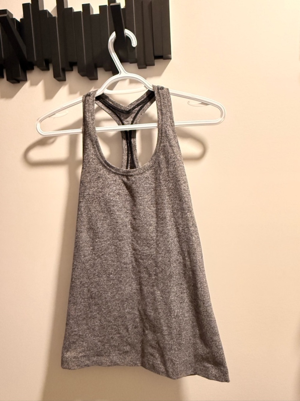 lululemon athletica Heathered Gray Racerback Tank